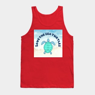 Save the sea turtles Tank Top